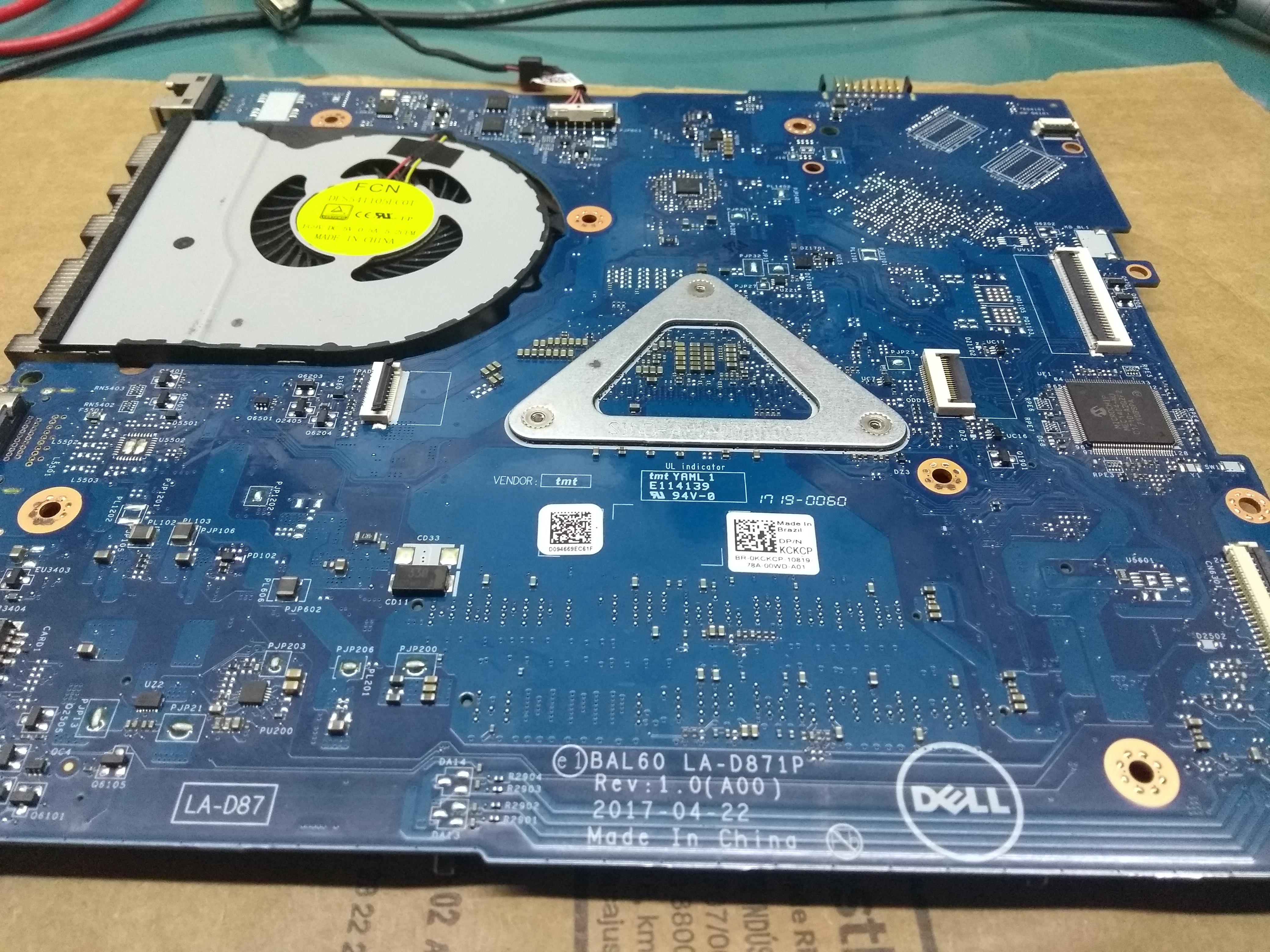 dell Inspiron 15 5566 - PLACA BAL60 LA-D871P - Liga quando quer